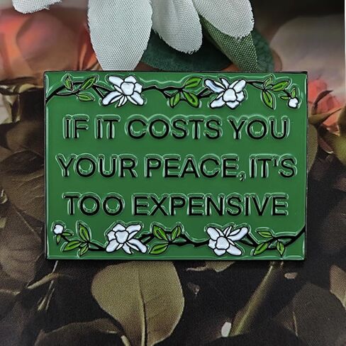 Inspirational Quote Enamel Pin - Encouraging Lapel Badge for Backpacks, Jackets, & Hats Fashion Accessory in Saudi Arabia