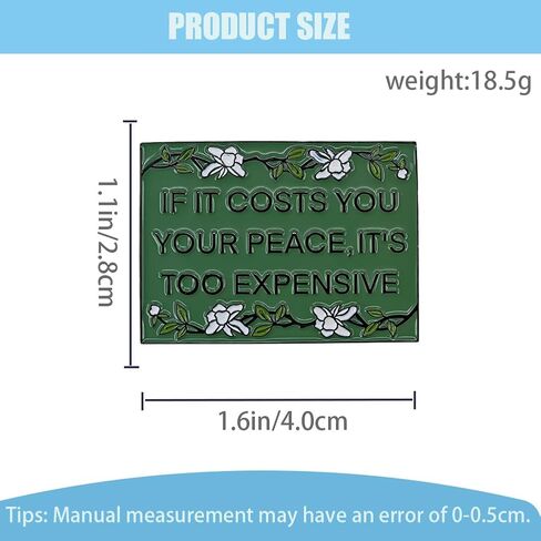 Inspirational Quote Enamel Pin - Encouraging Lapel Badge for Backpacks, Jackets, & Hats Fashion Accessory in Saudi Arabia