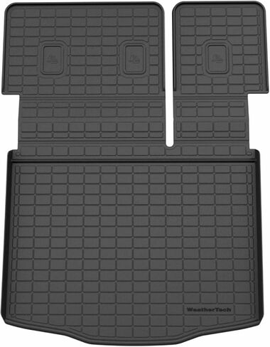 WeatherTech SeatBack Cargo Liner HP لسيارة Ford Escape، Escape Hybrid، Escape Plug-in Hybrid - خلف الصف الثاني (401576IM)، أسود in Saudi Arabia