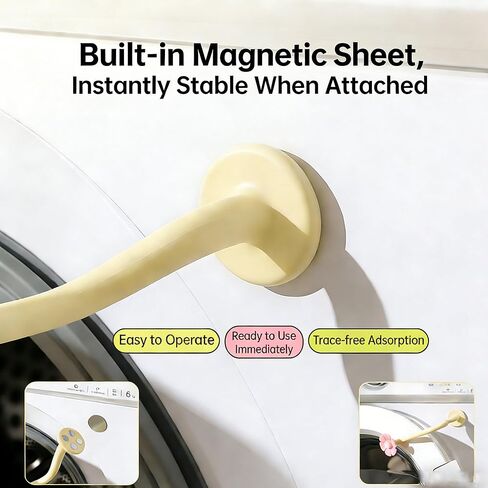 دعامة باب الغسالة ذات التحميل الأمامي، حامل باب الغسالة، سدادة باب مغناطيسية قابلة للإزالة تبقي باب الغسالة مفتوحًا لمنع الروائح in Kuwait