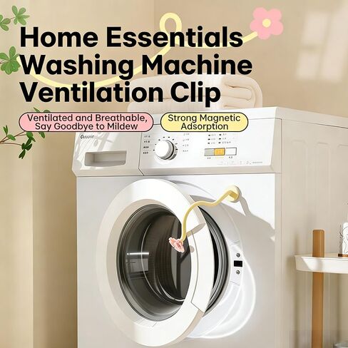 دعامة باب الغسالة ذات التحميل الأمامي، حامل باب الغسالة، سدادة باب مغناطيسية قابلة للإزالة تبقي باب الغسالة مفتوحًا لمنع الروائح in Kuwait