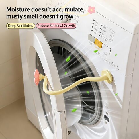 دعامة باب الغسالة ذات التحميل الأمامي، حامل باب الغسالة، سدادة باب مغناطيسية قابلة للإزالة تبقي باب الغسالة مفتوحًا لمنع الروائح in Kuwait