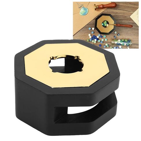 Wax Seal Warmer, Heat Stamp Wax Stove, Black, Easy to Use for DIY Envelopes and Cards - Fine Craftsmanship, Smooth Surface, Perfect for Crafts and Gifts (Dark Red) in Saudi Arabia