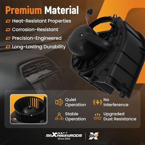 maXpeedingrods HVAC Blower Motor with Fan Cage for BMW X5 X6, F15 F16, 2014-2019 All Engines 2.0L 3.0L 4.4L L4 L6 V8, Replaces# 64119291177 in Saudi Arabia