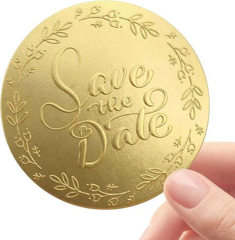 100 x Embossed Handmade With Love Sticker, Small Business Sticker, Handmade Business, Gold Foil Packaging Labels, Support Small Business, Gift Bags, Tags Labels Happy Mail Packaging in Kuwait