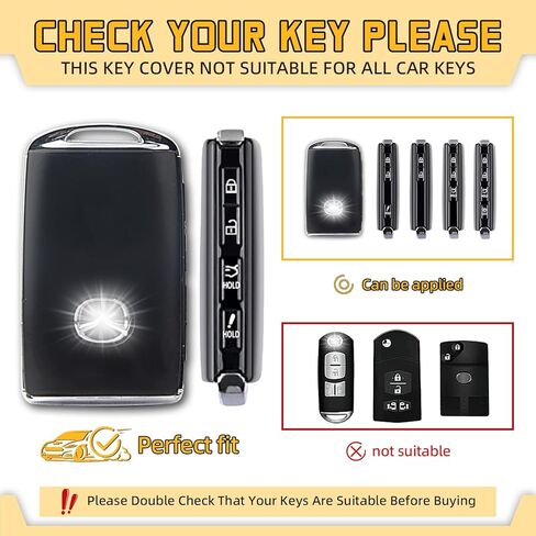 FT FUNTOR for Mazda Key Fob Cover,4 Buttons with Silver Edge TPU Key Cover,Compatible with Mazda 3/6/3 Hatchback/CX-5/CX-6/CX-9/CX30/CX-50/CX-70/CX-90 (B-Pink) in Saudi Arabia