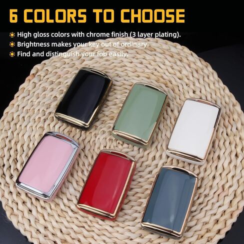 FT FUNTOR for Mazda Key Fob Cover,4 Buttons with Silver Edge TPU Key Cover,Compatible with Mazda 3/6/3 Hatchback/CX-5/CX-6/CX-9/CX30/CX-50/CX-70/CX-90 (B-Pink) in Saudi Arabia