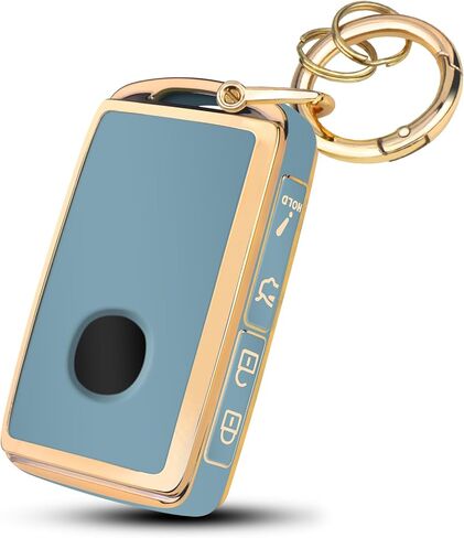 FT FUNTOR for Mazda Key Fob Cover,4 Buttons with Silver Edge TPU Key Cover,Compatible with Mazda 3/6/3 Hatchback/CX-5/CX-6/CX-9/CX30/CX-50/CX-70/CX-90 (B-Pink) in Saudi Arabia