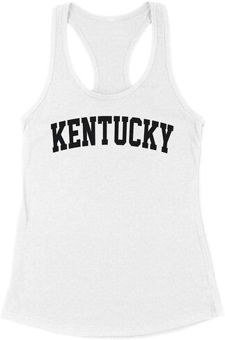Kentucky State College Style Tank Top Fitted Racerback Women's in Saudi Arabia