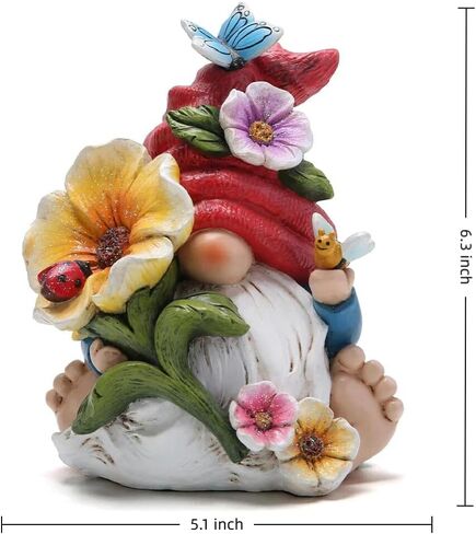 Hodao Gnome تمثال ديكورات ديكور المنزل الداخلي Sweet Life Bee Gnome - حلاوة ودفء الطبيعة - ديكورات منحوتة فناء الحديقة الصيفية (قزم النحل) in Kuwait