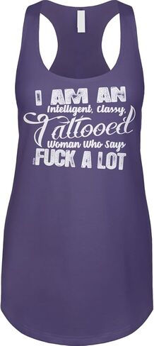 Blittzen Womens Racerback Tank an Intelligent Classy Tattooed Woman in Saudi Arabia