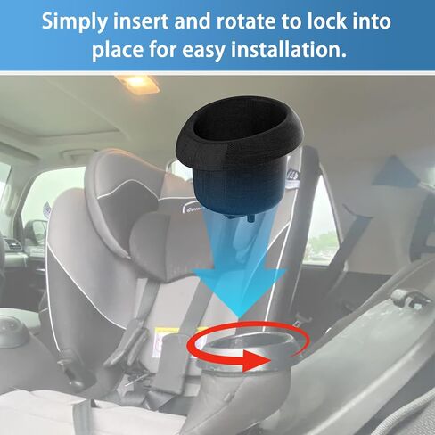 2 حامل أكواب بديل متوافق مع مقعد السيارة الدوار Evenflo Revolve360، ملحقات حوامل المشروبات المتماثلة اليسرى واليمنى in Kuwait