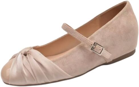 Lady Mary Jean Ballet-Style Flats with Inner Heightening Design, Fashionable and Comfortable, Suitable for Various Casual Occasions. in Saudi Arabia