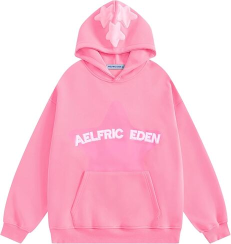 Aelfric Eden Star Hoodie Y2K Graphic Hoodies for Men Women Oversized Pullover Streetwear Hooded Sweatshirt in Saudi Arabia