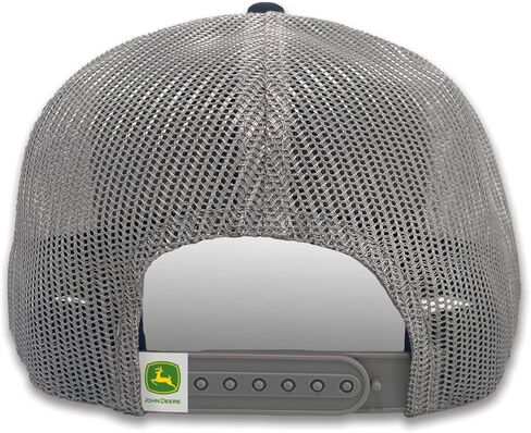 John Deere Diamond Patch Trucker Hat, Navy Blue and Charcoal in Saudi Arabia