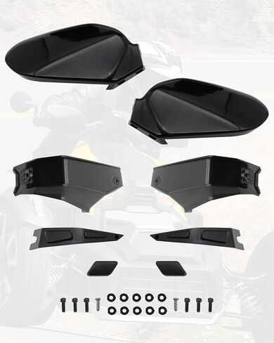 KEWISAUTO Handguards Protector Wind Deflectors for Can Am Ryker, Plastic Hand Guards Air Deflector Kit for Can-Am Ryker 600 900 Sport Rally Edition All Models Accessories (2PCS, Replace #219400894) in Saudi Arabia