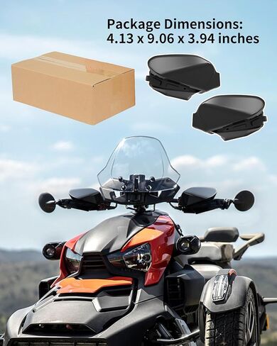KEWISAUTO Handguards Protector Wind Deflectors for Can Am Ryker, Plastic Hand Guards Air Deflector Kit for Can-Am Ryker 600 900 Sport Rally Edition All Models Accessories (2PCS, Replace #219400894) in Saudi Arabia