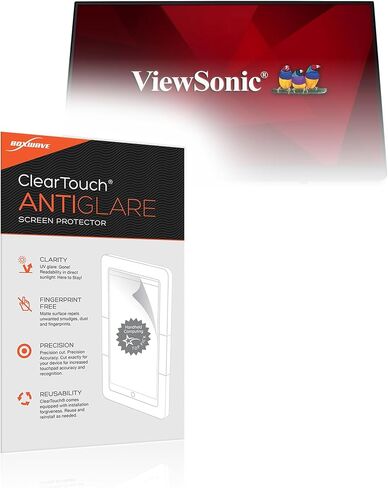 واقي شاشة BoxWave متوافق مع Viewsonic TD2230 (22 بوصة) - ClearTouch مضاد للتوهج (عبوتان)، غلاف غشاء غير لامع مضاد لبصمات الأصابع لـ Viewsonic TD2230 (22 بوصة) in Kuwait