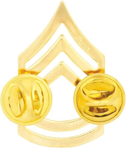 دبوس رتبة مطلي بالذهب من الدرجة الأولى SFC E7-22K على زوج من رقيب الجيش من الدرجة الأولى in Saudi Arabia