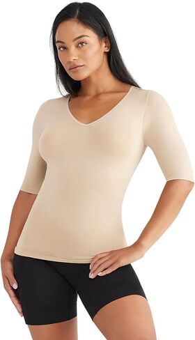 Willow V-Neck 3/4 Sleeve Shaping Top in Saudi Arabia