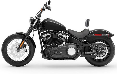وسادة مسند الظهر للسائق والراكب الأمامي متوافقة مع Harley Softail Street Bob FXBB Standard FXST Slim FLSL 2018-2025، أسود B in Kuwait
