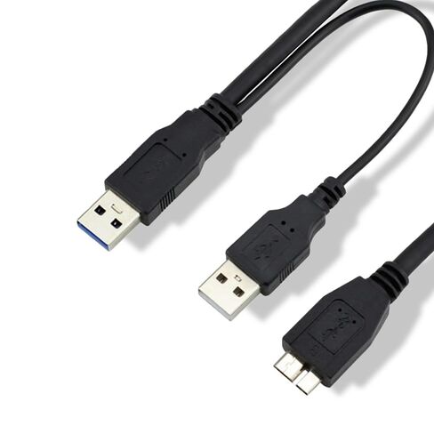 USB 3.0 Data Cable Cord for Western Digital WD My Book External Hard Drive Canon powershot, Live Wiev Camera (1.6Ft) in Saudi Arabia