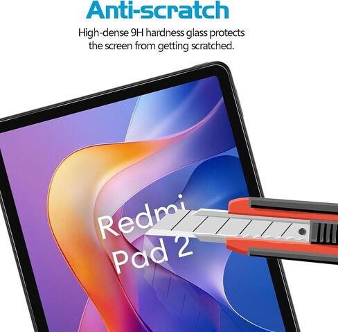 [عبوة من قطعتين] واقي شاشة لهاتف Xiaomi Redmi Pad SE 2023 مقاس 11 بوصة من الزجاج المقسى مضاد للخدش وسهل التركيب in Kuwait