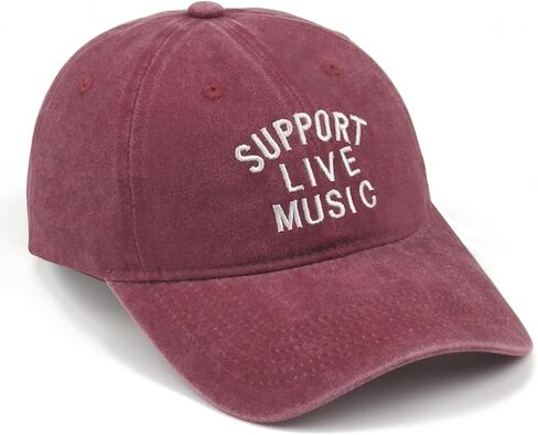 Funny Vintage Embroidered Baseball Cap, Adjustable Cotton Dad Hat for Men Women, Music & Walking Outdoor Gifts in Saudi Arabia