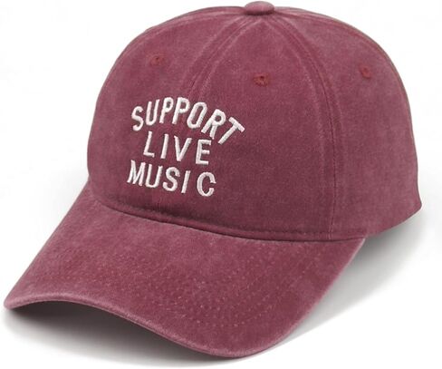 Funny Vintage Embroidered Baseball Cap, Adjustable Cotton Dad Hat for Men Women, Music & Walking Outdoor Gifts in Saudi Arabia