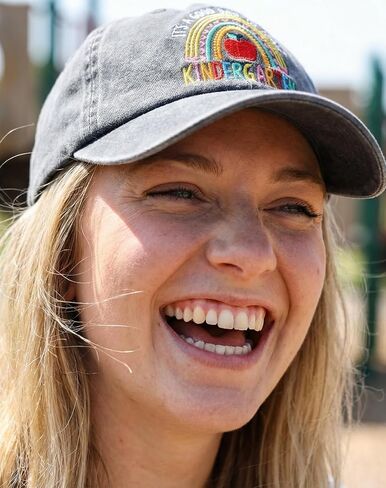 InnoBeta Kindergarten Teacher Gifts, Adjustable Embroidered Baseball Hat for Teacher Appreciation Day, Birthday, Thanksgiving, Christmas Grey in Saudi Arabia