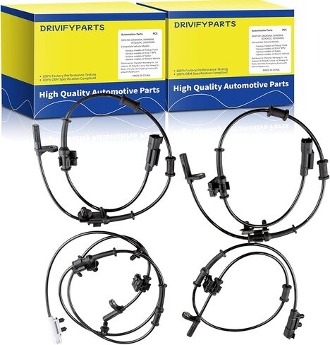 ABS Wheel Speed Sensor Front Rear Left Right Fit for 2015-2022 Chrysler (RWD) 300, Dodge Challenger (RWD), Dodge Charger (RWD) 2015 2016 2017 2018 2019 2020 2021 2022, ALS2892 ALS2295 ALS2305, 4pcs in Kuwait