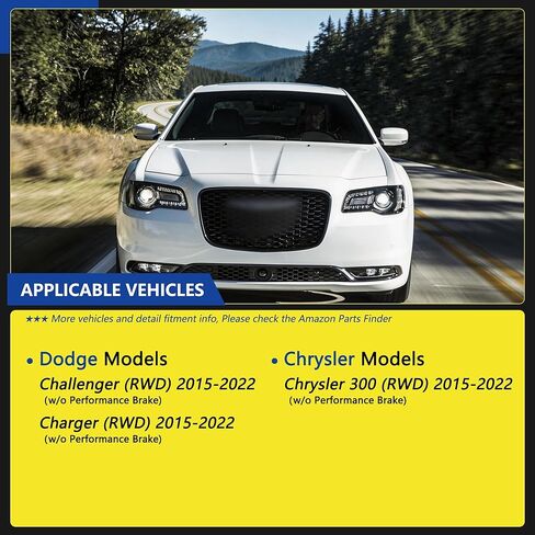 ABS Wheel Speed Sensor Front Rear Left Right Fit for 2015-2022 Chrysler (RWD) 300, Dodge Challenger (RWD), Dodge Charger (RWD) 2015 2016 2017 2018 2019 2020 2021 2022, ALS2892 ALS2295 ALS2305, 4pcs in Kuwait