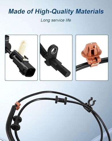 مستشعر سرعة العجلات الخلفية اليسرى واليمنى ABS مناسب لـ F250 F350 Super Duty V8 6.2L 6.7L مع التحكم في الثبات 2011-2016 استبدال BC3Z2C191E BC3Z2C190C BC3Z2C190A ALS2203 ALS2053 2 قطعة in Kuwait