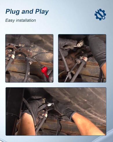 مستشعر سرعة العجلات الخلفية اليسرى واليمنى ABS مناسب لـ F250 F350 Super Duty V8 6.2L 6.7L مع التحكم في الثبات 2011-2016 استبدال BC3Z2C191E BC3Z2C190C BC3Z2C190A ALS2203 ALS2053 2 قطعة in Kuwait