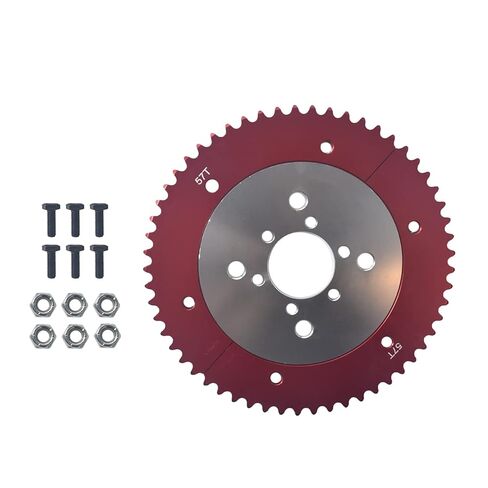 #35 Chain Sprocket 65 Tooth with Adapter Universal for Predator 196cc 212cc 97cc Coleman Ct100u Ct200u Bt200x Baja Trailmaster Mb200 Doodlebug Motovox Mini Bike Go Kart Cart Powersports Parts in Kuwait