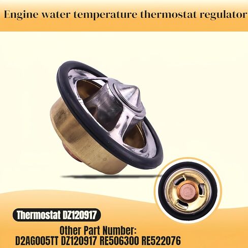 Flying Bull Thermostat DZ120917 DZ100555 RE522076 متوافق مع محرك John Deere 4045 6068 6081 6090 Windrower D450 R450 Loader 210LJ 310J 315SJ 325J 410J 710J 844J. in Kuwait