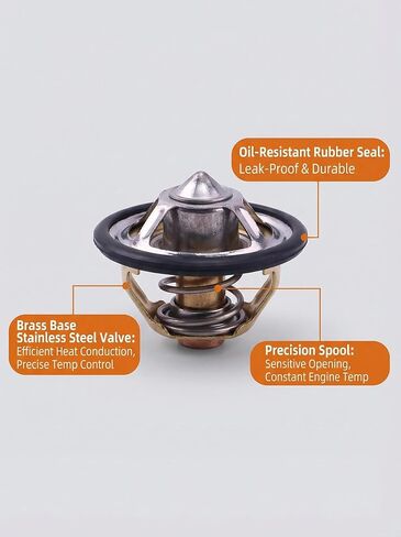 Flying Bull Thermostat DZ120917 DZ100555 RE522076 متوافق مع محرك John Deere 4045 6068 6081 6090 Windrower D450 R450 Loader 210LJ 310J 315SJ 325J 410J 710J 844J. in Kuwait