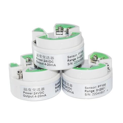 1PCS Intelligent Temperature Transmitter PT100 Sensor Module 4-20mA 0-5V 10V Output Anti-Interference Temperature Transducer(0-5V -100-100C) in Kuwait