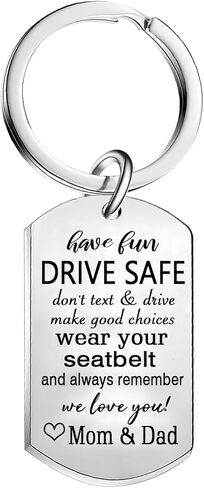 New Driver keychain Gifts Drive Safe Keychain For Son Daughter 16 Year Old Birthday Gifts From Mom Dad in Saudi Arabia