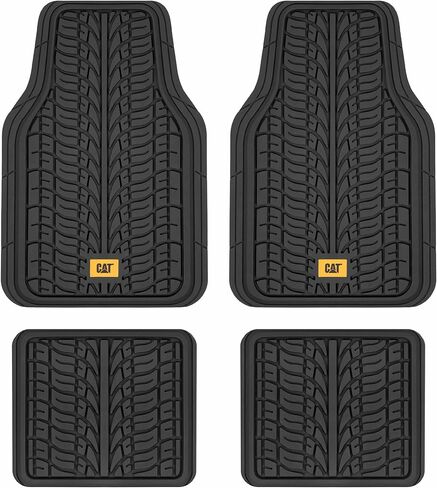 Cat Car Floor Mats for Trucks, Cars - Reservoir Deep Dish All-Weather Car Mats, Waterproof Automotive Floor Liners for Cars Trucks SUV, Universal Car Accessories, Black in Saudi Arabia