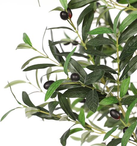 شجرة زيتون صناعية بطول 8 أقدام - أشجار زيتون صناعية كبيرة في الداخل مع جذع نابض بالحياة وأوراق واقعية - شجرة زيتون وهمية بتصميم كامل وكبير لديكور المنزل والمكتب الحديث in Kuwait