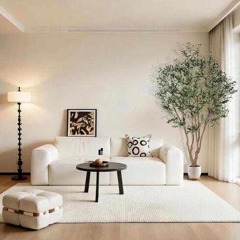 شجرة زيتون صناعية بطول 8 أقدام - أشجار زيتون صناعية كبيرة في الداخل مع جذع نابض بالحياة وأوراق واقعية - شجرة زيتون وهمية بتصميم كامل وكبير لديكور المنزل والمكتب الحديث in Kuwait