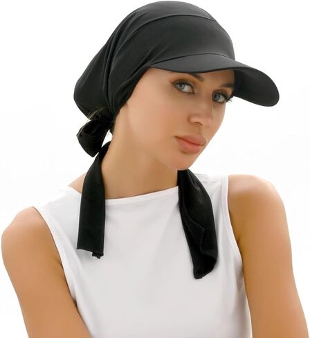 Women Muslim Headscarf Hat Pre Tied Hair Loss Turban Solid Color Chemo Baseball Cap Slouchy Bonnet Head Cover in Saudi Arabia