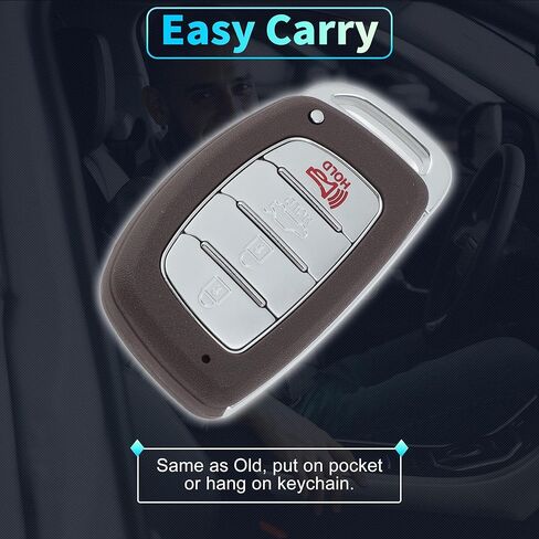 X AUTOHAUX CQOFD00120 434 MHz Replacement Keyless Entry Remote Smart Key Fob for Hyundai Elantra 2017 2018 No.95440-F2000/95440-F3000 4 Buttons in Saudi Arabia