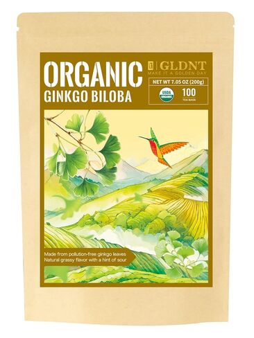 GLDNT Organic Green Tea Bags, Natural Pure Organic Green Tea, Super Antioxidant, Caffeinated, 100 Count in Saudi Arabia