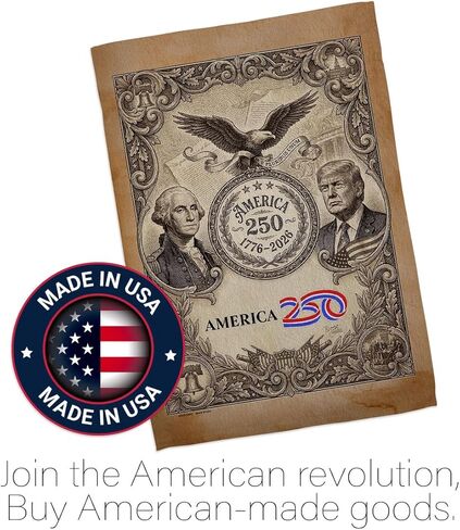America 250 Flag Founders Tribute Independence Day Wall Tapestry House Banner Official Licensed Merchandise Canvas Prints Yard Sign Textile Woven Fabric Poster USA 250th Anniversary Decoration Gift in Kuwait
