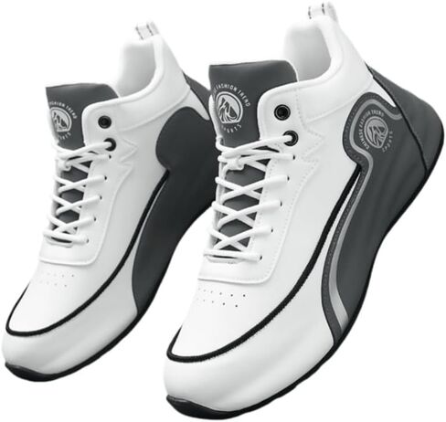 Men's Large-Sized Casual Sports Shoes - Shock-Absorbing, Breathable, Anti-Slip, Durable, Thick Sole, Fashionable and Versatile, Suitable for Outdoor Running and Daily Activities. in Saudi Arabia