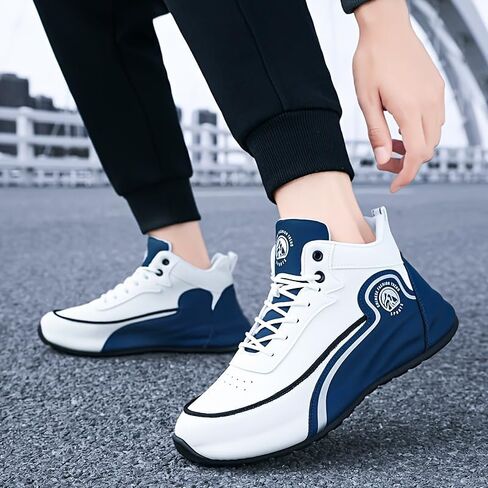 Men's Large-Sized Casual Sports Shoes - Shock-Absorbing, Breathable, Anti-Slip, Durable, Thick Sole, Fashionable and Versatile, Suitable for Outdoor Running and Daily Activities. in Saudi Arabia