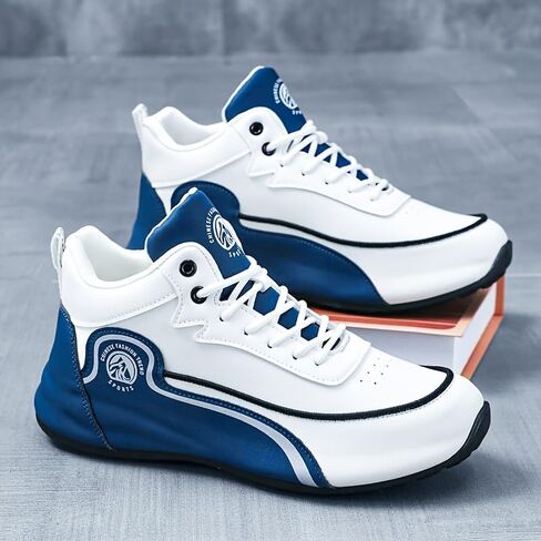 Men's Large-Sized Casual Sports Shoes - Shock-Absorbing, Breathable, Anti-Slip, Durable, Thick Sole, Fashionable and Versatile, Suitable for Outdoor Running and Daily Activities. in Saudi Arabia