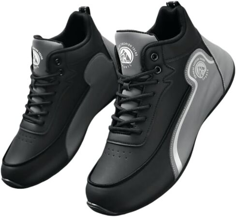 Men's Large-Sized Casual Sports Shoes - Shock-Absorbing, Breathable, Anti-Slip, Durable, Thick Sole, Fashionable and Versatile, Suitable for Outdoor Running and Daily Activities. in Saudi Arabia